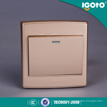 Igoto Royaume-Uni Standard échantillon Style Apparence Golden Interrupteur Utilisation pour la maison